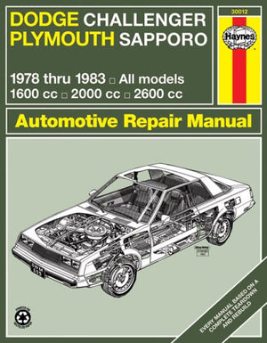 Dodge Challenger and Plymouth Sapporo, 197883 (Haynes Repair Manuals),Used