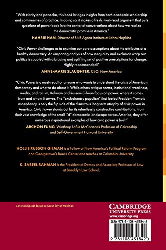 Civic Power: Rebuilding American Democracy in an Era of Crisis,Used