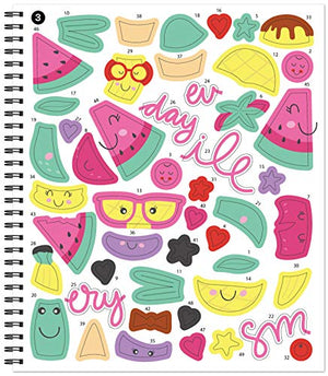 Brain Games  Sticker by Number: Smile Every Day,Used