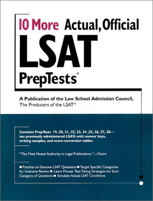 10 More Actual, Official LSAT PrepTests (Lsat Series),Used