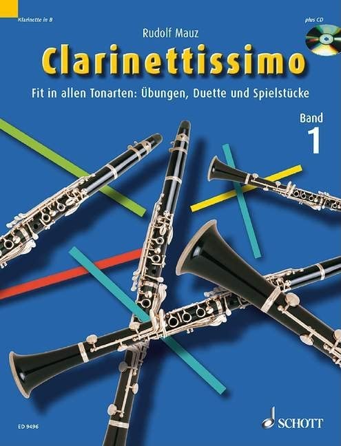 Clarinettissimo Vol. 1 Book/Cd: For Clarinet Solo And Duet