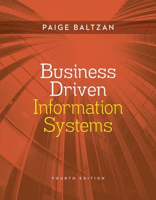 LOOSE LEAF BUSINESS DRIVEN INFORMATION SYSTEMS,Used