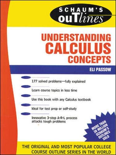Schaum'S Outline Of Understanding Calculus Concepts,Used