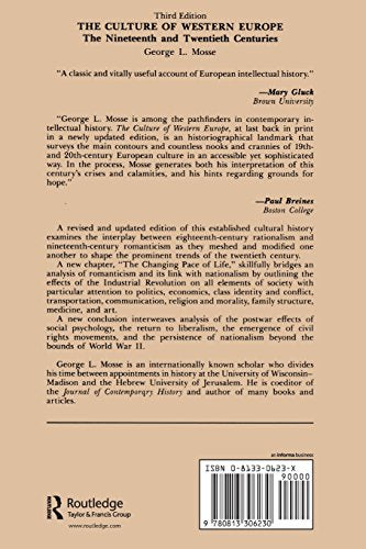 The Culture Of Western Europe: The Nineteenth And Twentieth Centuries,Used