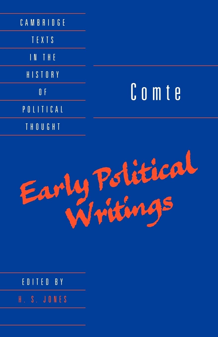 Comte: Early Political Writings (Cambridge Texts in the History of Political Thought),Used