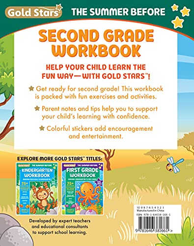 The Summer Before Second Grade School Workbook: Bridging First Grade to Second Grade for Kids Ages 7  8 with 75+ Activities, Sp,Used