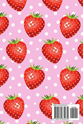 Composition Notebook: Strawberries and Pink and White Polkadots,Used