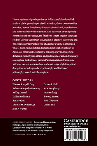 Aquinas's Disputed Questions on Evil: A Critical Guide (Cambridge Critical Guides),Used