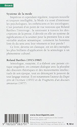 Systeme De La Mode (French ed),Used