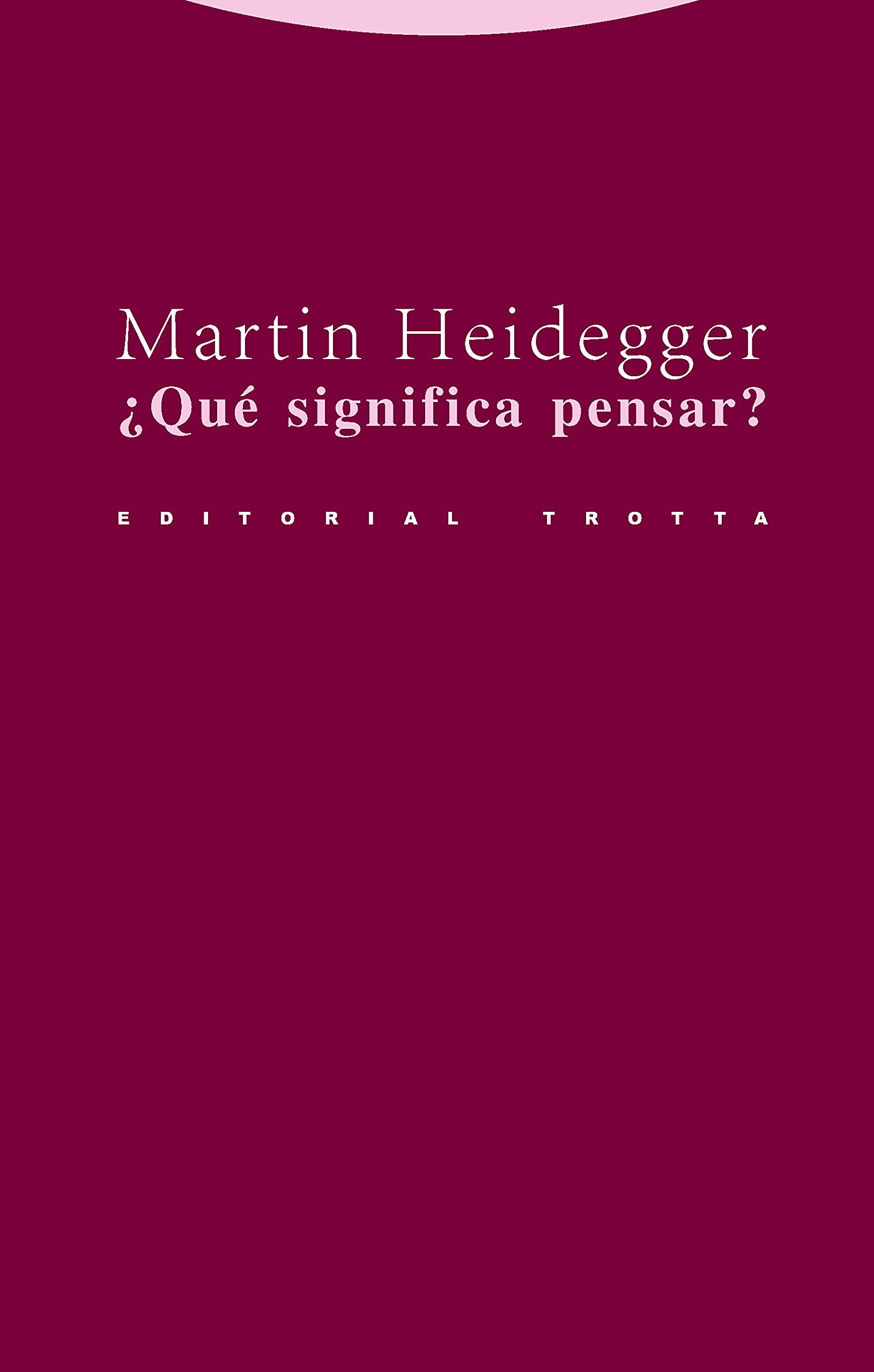 Qu Significa Pensar?,Used