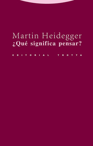 Qu Significa Pensar?,Used