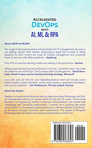 Accelerated DevOps with AI, ML & RPA: NonProgrammers Guide to AIOPS & MLOPS,Used