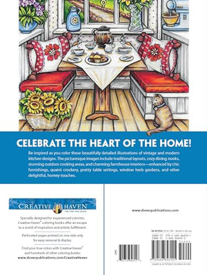 Creative Haven Country Kitchen Charm Coloring Book (Adult Coloring Books: In The Country)