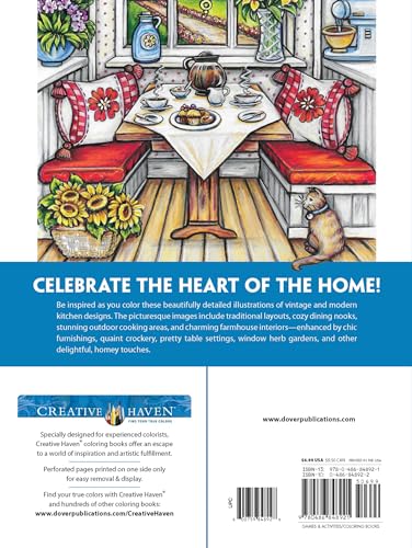 Creative Haven Country Kitchen Charm Coloring Book (Adult Coloring Books: In The Country)