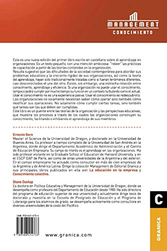 Aprendizaje y organizacin: Una Lectura Educativa De Teoras De La Organizacin (Spanish Edition),New