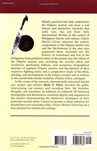 Filipino Martial Culture (Martial Culture Series),Used
