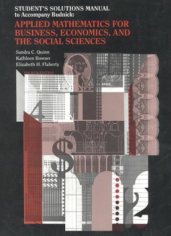 Budnick'S Applied Mathematics For Business, Economics And Social Sciences,New