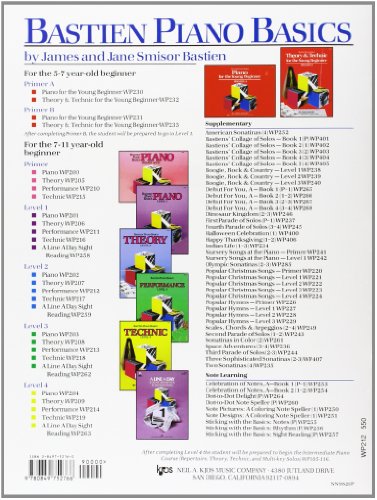 Wp212  Bastien Piano Basics  Performance Level 2,New