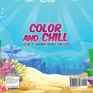 Color and Chill Color by Number Books for Kids,Used