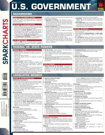 United States Government/Civics (SparkCharts) (Sparknotes Sparkcharts),New