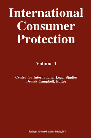 International Consumer Protection: Volume 1,Used