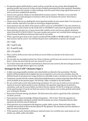 Collins CAPE Chemistry  CAPE Chemistry Multiple Choice Practice,Used