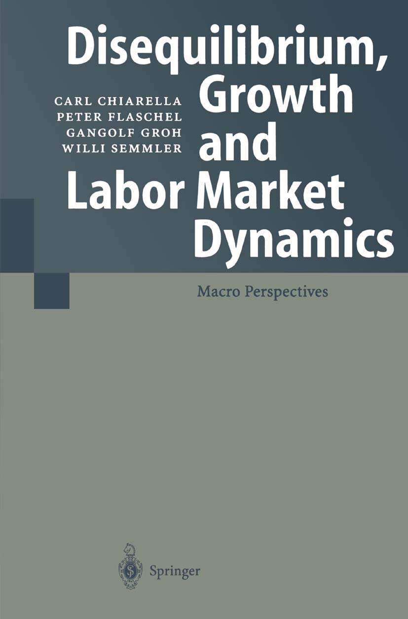 Disequilibrium, Growth And Labor Market Dynamics: Macro Perspectives,Used