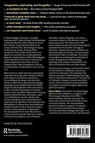 MyersBriggs Typology vs. Jungian Individuation: Overcoming OneSidedness in Self and Society,Used