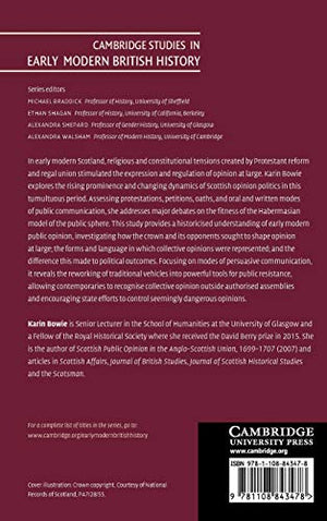Public Opinion in Early Modern Scotland, c.15601707 (Cambridge Studies in Early Modern British History),Used