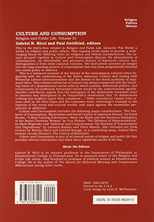 Culture and Consumption (Religion and Public Life),Used