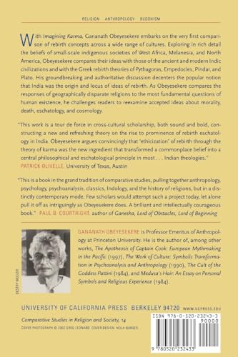 Imagining Karma: Ethical Transformation in Amerindian, Buddhist, and Greek Rebirth,New