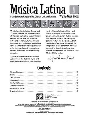 Msica Latina, Bk 1: 8 Late Elementary Piano Solos That Celebrate Latin American Styles,Used
