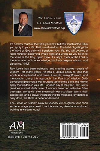 Pearls of Wisdom Daily Devotional, 365 Daily Doses of Wisdom, Selective Passages from Genesis to Revelation,Used
