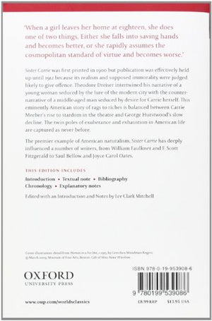 Sister Carrie (Oxford World's Classics),New