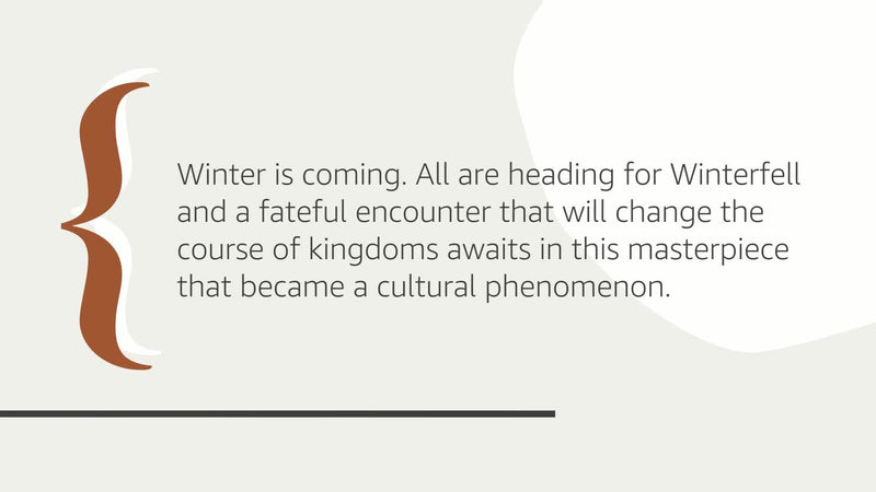 A Game Of Thrones (Song Of Ice And Fire),New