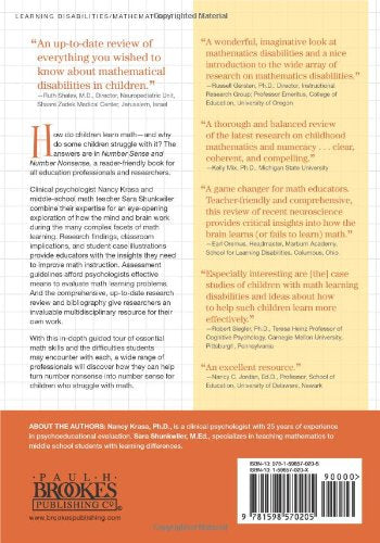 Number Sense and Number Nonsense: Understanding the Challenges of Learning Math,Used