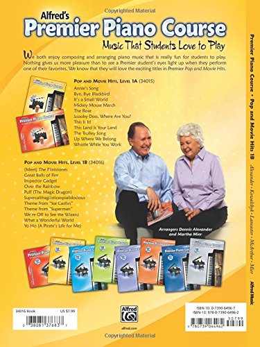 Premier Piano Course Pop and Movie Hits, Bk 1B (Premier Piano Course, Bk 1B),Used