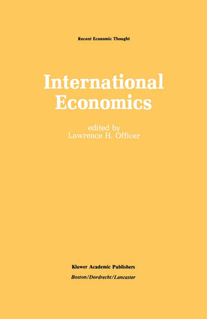 International Economics (Recent Economic Thought, 11),Used
