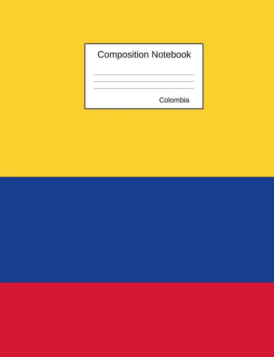 Colombia Composition Notebook: Graph Paper Book to write in for school, take notes, for kids, students, geography teachers, home,Used