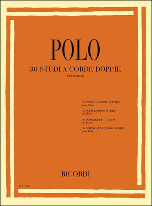 30 Double Chord Studies: Violin Method,Used