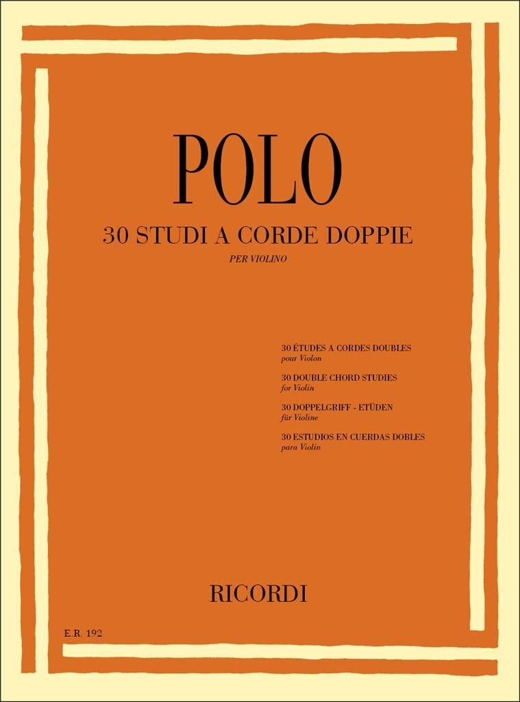 30 Double Chord Studies: Violin Method,Used