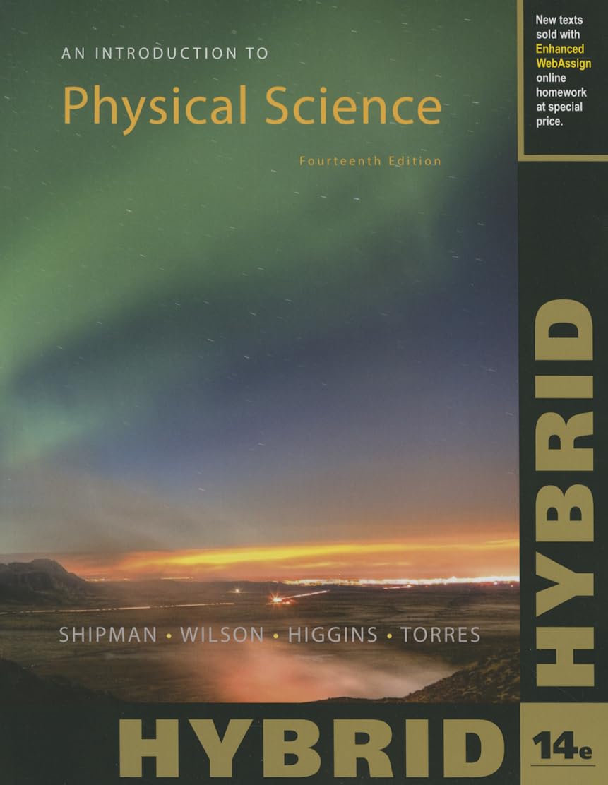 An Introduction to Physical Science, Hybrid (with WebAssign, MultiTerm Printed Access Card),Used