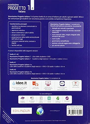 Nuovissimo Progetto italiano: Libro dello studente e Quaderno degli esercizi + C (Italian Edition),Used