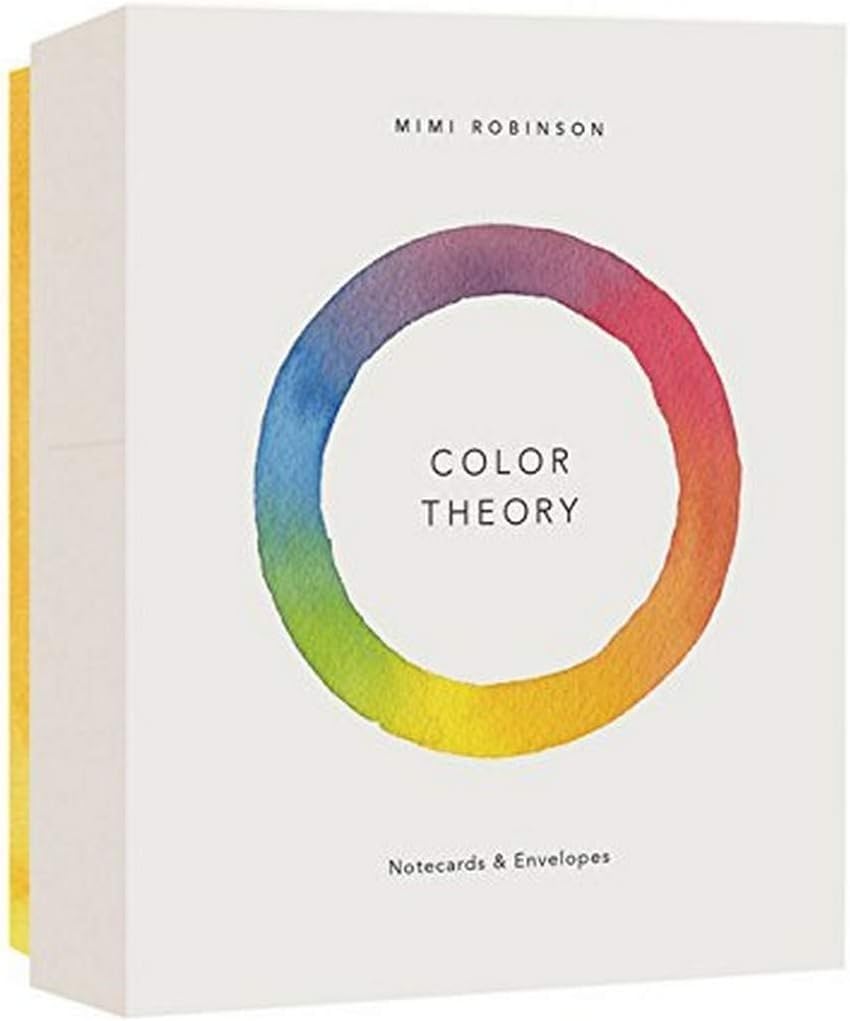 Color Theory Notecards (12 Notecards 6 Designs, 12 Envelopes In A Keepsake Box)