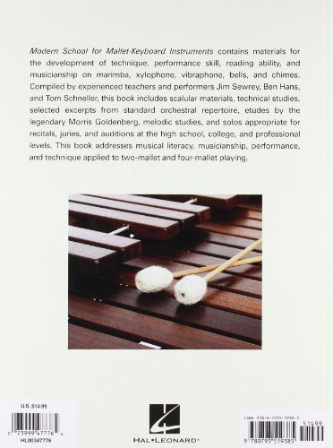 Modern School for MalletKeyboard Instruments: Includes Classic Morris Goldenberg Etudes,Used