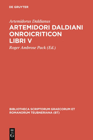 Artemidori Daldiani Onirocriticon Libri V (Bibliotheca Scriptorum Graecorum Et Romanorum Teubneriana) (Ancient Greek Edition),Used