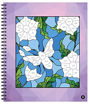 Brain Games  Sticker by Number: Flowers & Nature (28 Images to Sticker),New