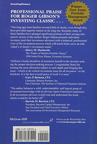 Asset Allocation: Balancing Financial Risk,Used