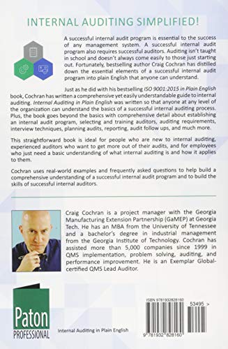 Internal Auditing in Plain English: A Simple Guide to Super Effective ISO Audits,New