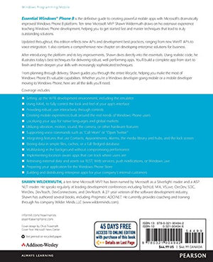 Essential Windows Phone 8 (2nd Edition) (Microsoft Windows Development Series),Used